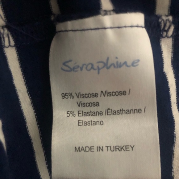 Seraphone Striped Sleeveless Maternity Dress - Picture 7 of 9